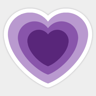 purple heart for hawk guy Sticker